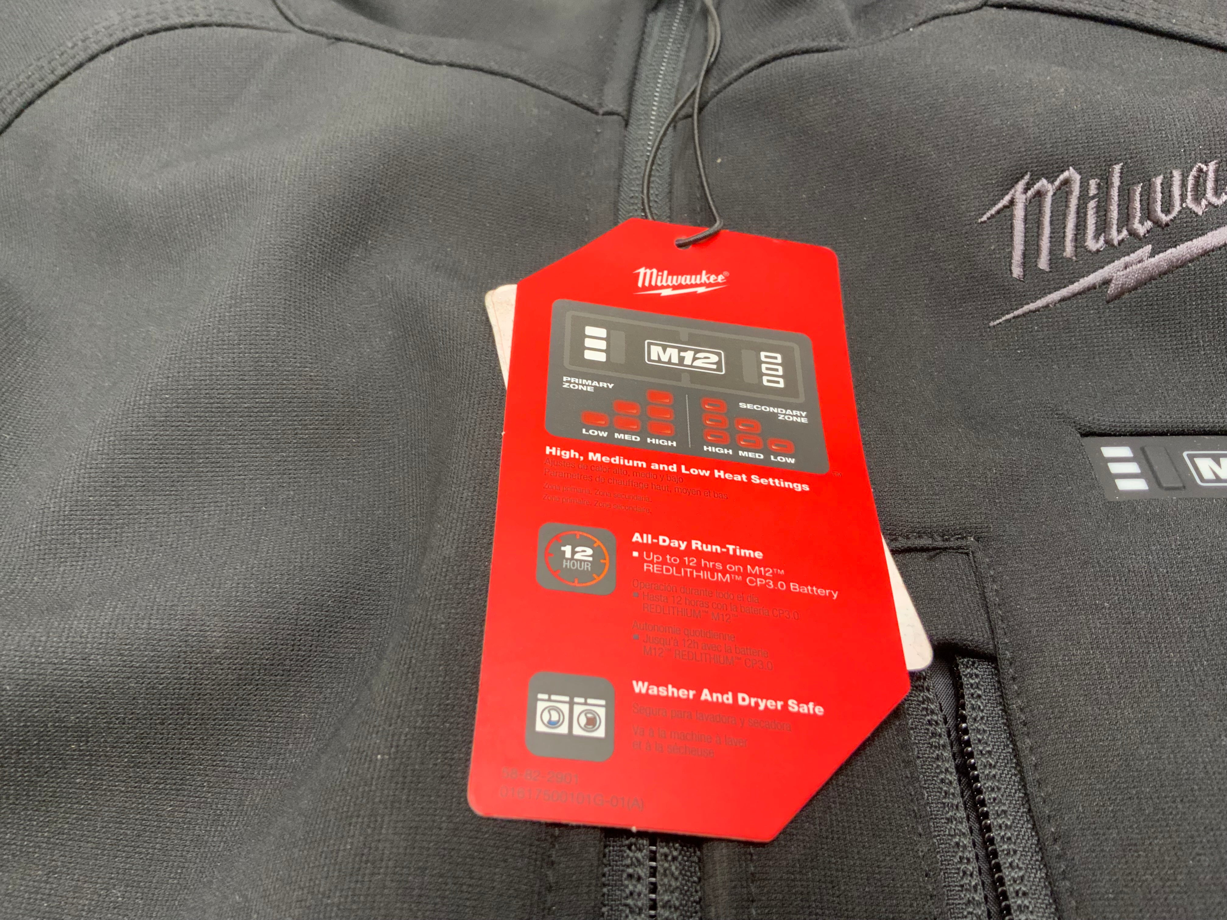 Milwaukee M12 Heated Jacket Kit - Battery and Charger Included (XL, Black) (8059221180654)